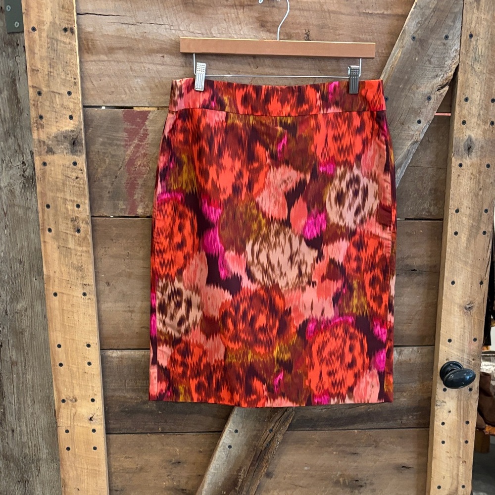 NWOT J. Crew silk floral skirt